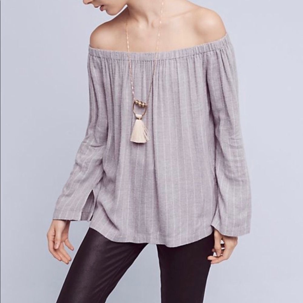 Anthropologie off shoulder blouse